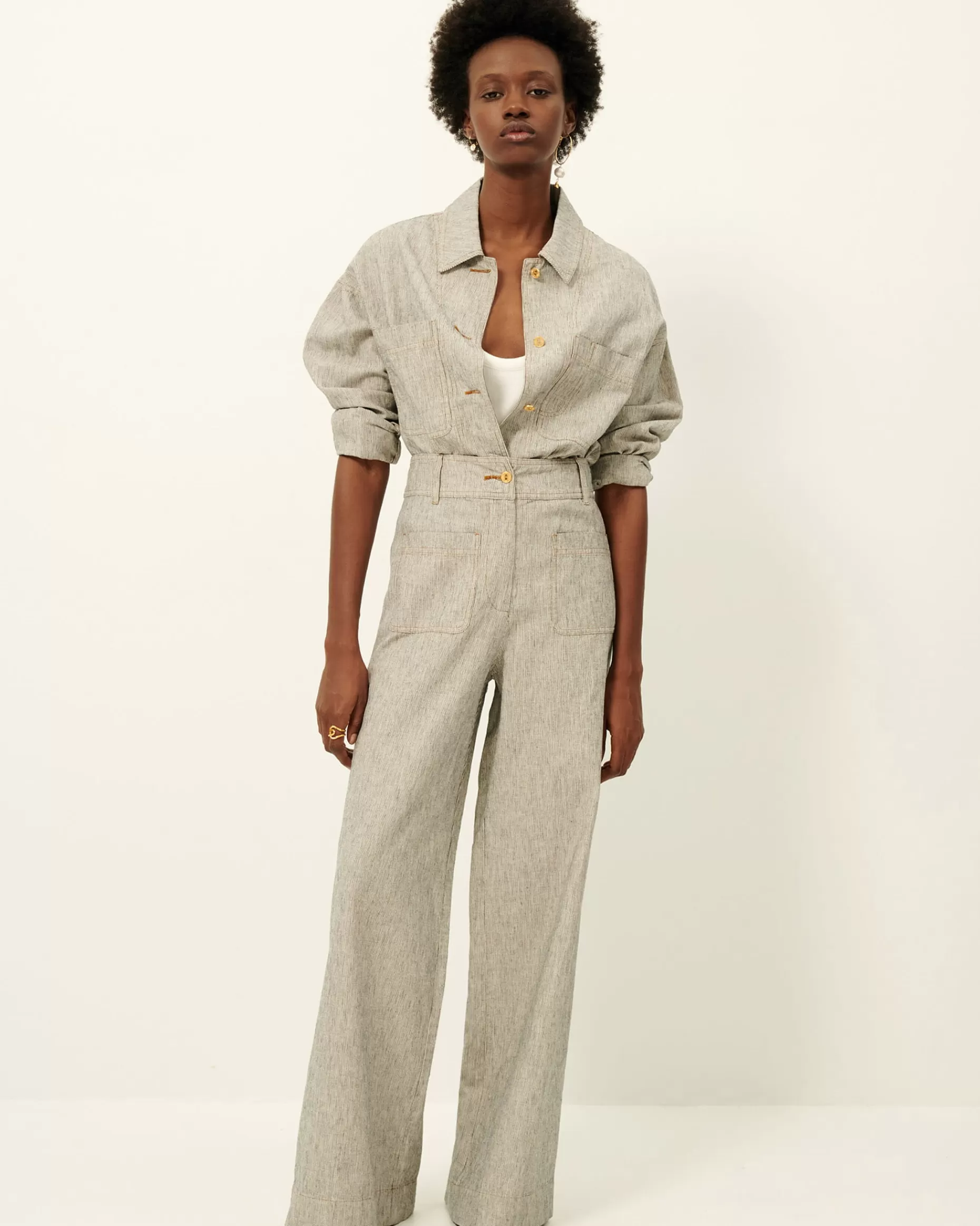 Sessùn Pantalons | Taille Haute*Manhatti Whiblack