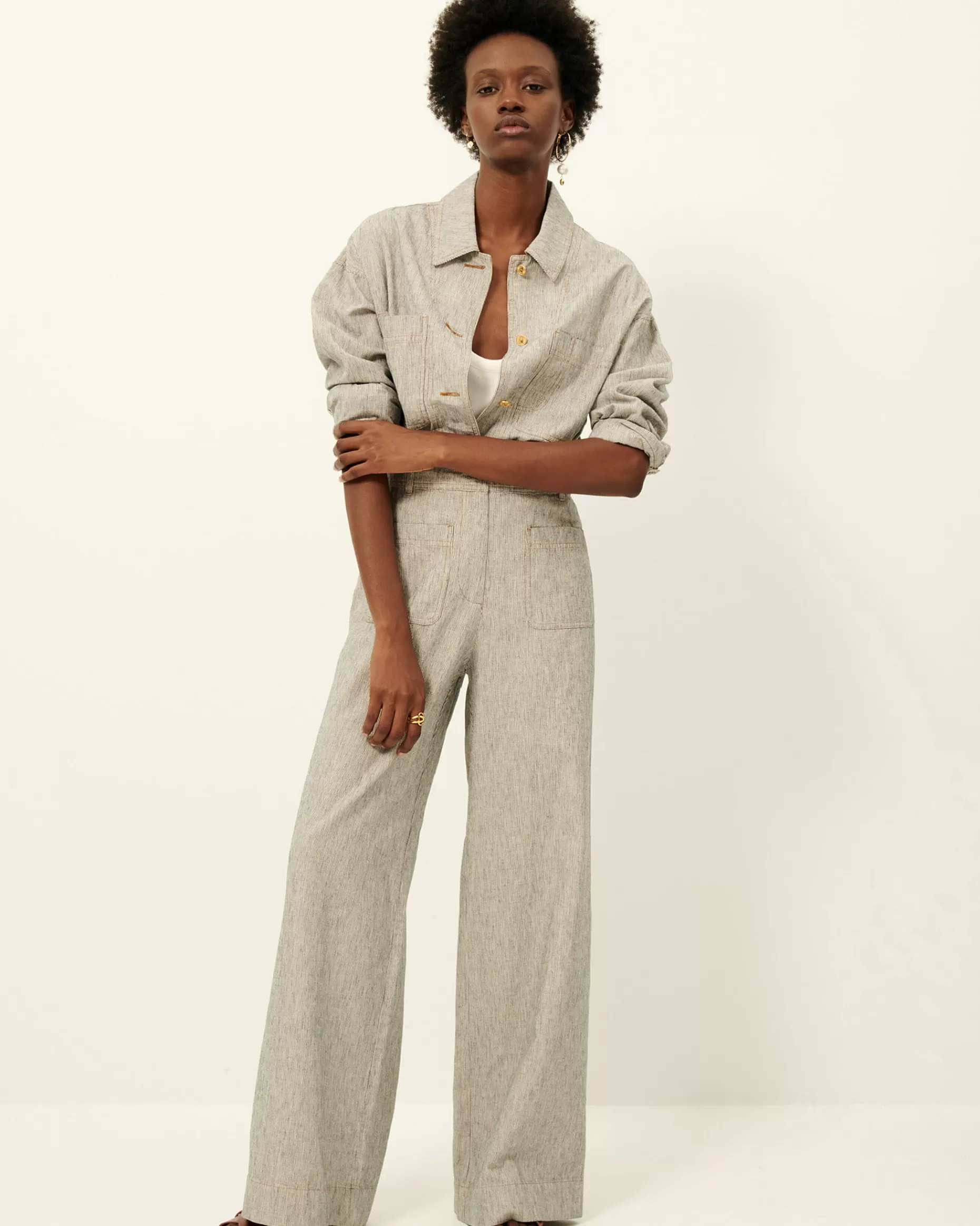 Sessùn Pantalons | Taille Haute*Manhatti Whiblack